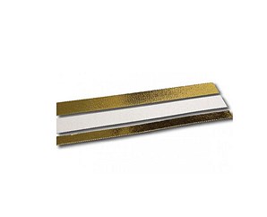  STRISCE DI CARTONE BIANCHE E ORO